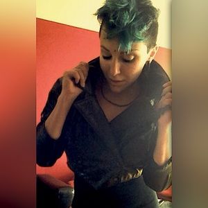 Vintage 80’s Fringe Cropped Leather Jacket